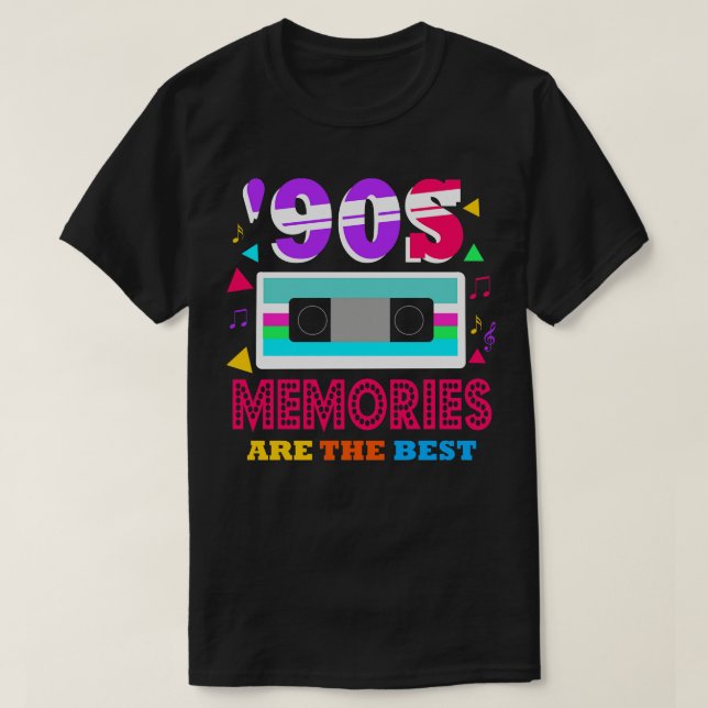 90-talets minnen är de bästa t shirt (Design framsida)