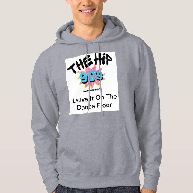 90-talets mode i repris hoodie (Framsida)