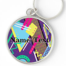 90-talets Mönster, Retro Vibes Colorful