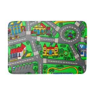 90-talets nostalgi, Track carpet Car Road-barndom Badrumsmatta
