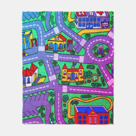 90-talets nostalgia, Track carpet Car Road nostalg Fleecefilt