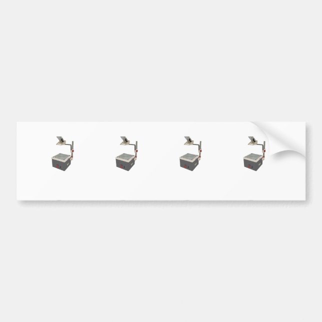 90-talets OHP 80s-projektor med overhead-projektor Bildekal (Framsidan)