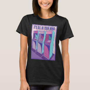 90-talets Retro Player Vaporwave 80:s Arcade Maski T Shirt
