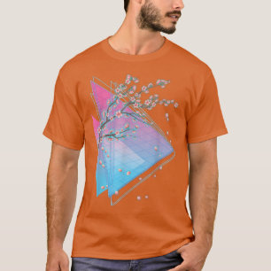 90-talets Sakura Japan Flower Japansk Vaporwave Ch T Shirt