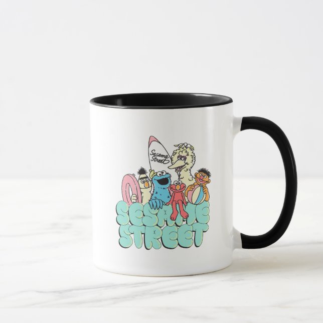 90-talets Sesame Street Vintage Surf Mugg (Höger)