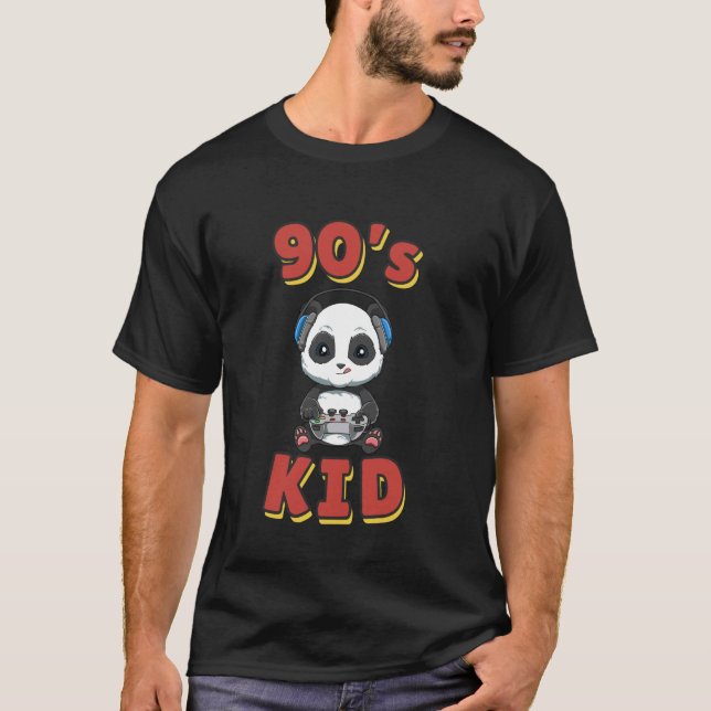 90-talets spelprogram - Videospelspanda T Shirt (Framsida)