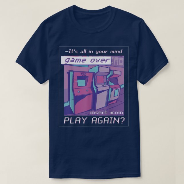 90-talets Synthwave Vaporwave 55 T Shirt (Design framsida)
