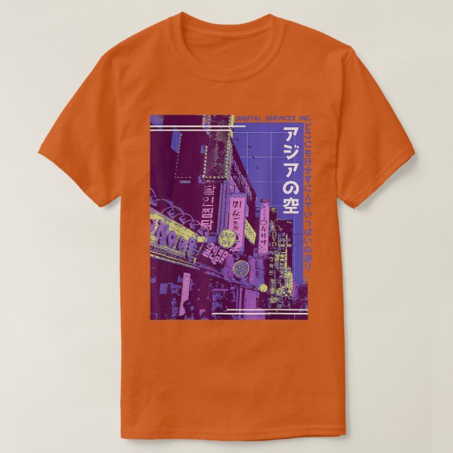 90-talets Synthwave Vaporwave T Shirt (Design framsida)