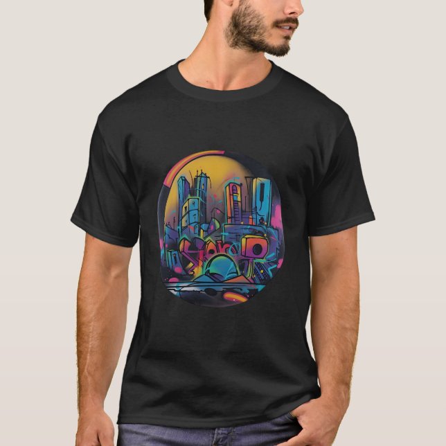 90-talets tematluftbrusskjortor t shirt (Framsida)