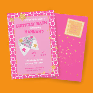 90-talets Throwback Cootie Catcher Födelsedagsfest Inbjudningar