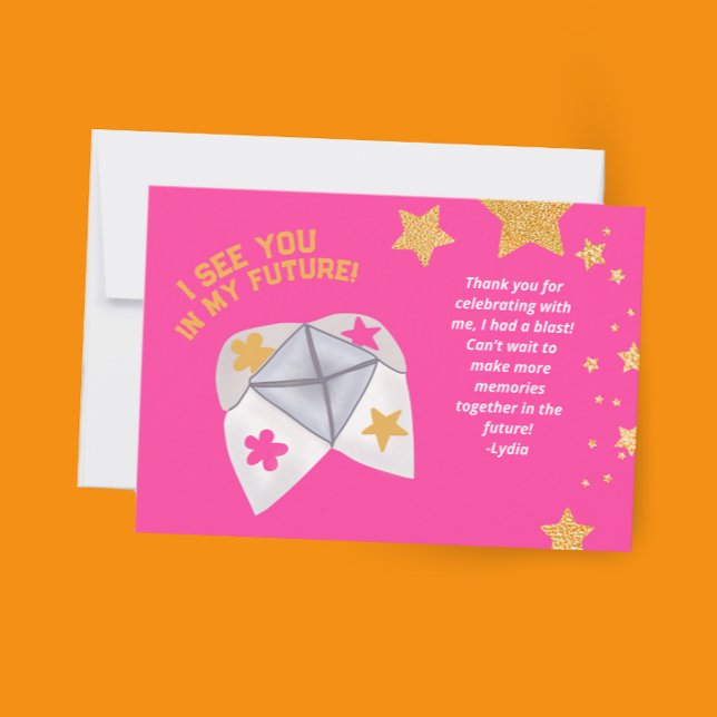 90-talets Throwback Fortune Party Tack Kort (Skapare uppladdad)