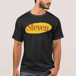 90-talets TV Comedy Red Gult Namn Typography T Shirt