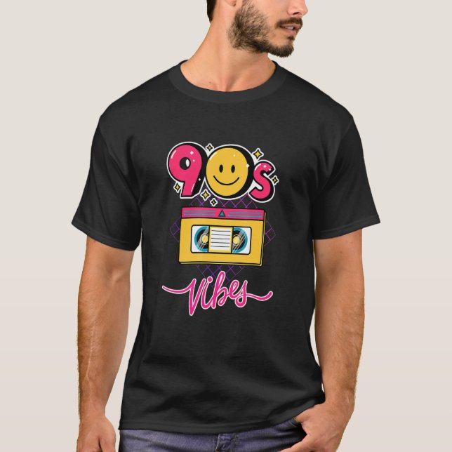 90-talets Vibe 1990-talets 90-tal Mode-tema - nitt T Shirt (Framsida)