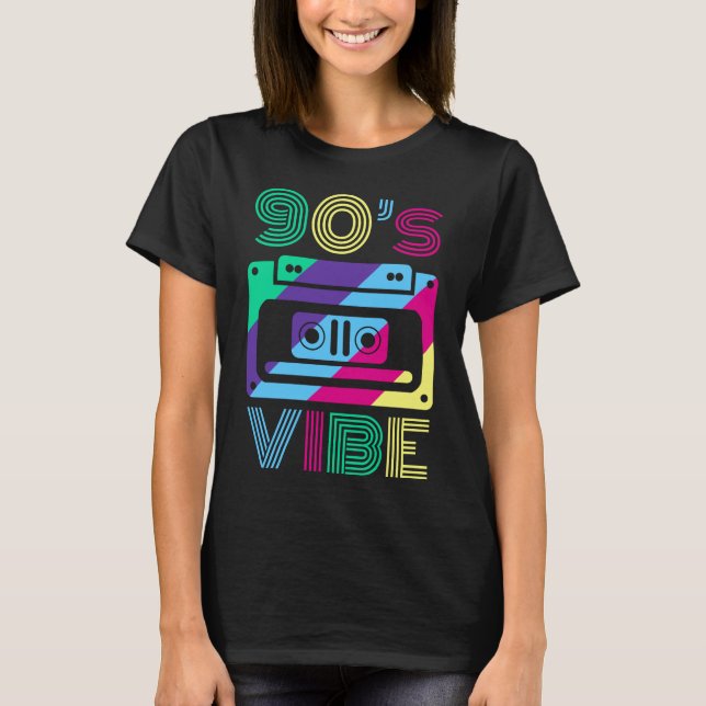 90-talets Vibe 90:s tema Party Outfit Mamma Pappa T Shirt (Framsida)