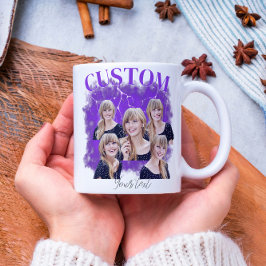 90-tals bootleg rap-tröja med egen bild kaffemugg