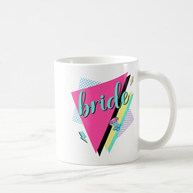 90-tals Brud Brudtärna Retro 90-talet Möhippa  Kaffemugg (Höger)