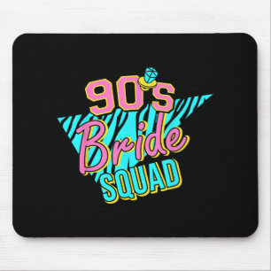 90-tals brudklubb brudtärna retro matchande brudgu musmatta