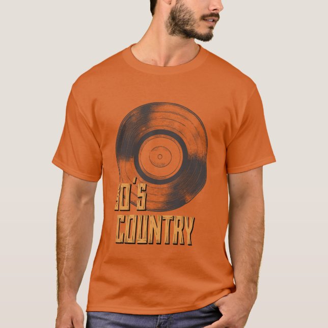90-TALS COUNTRY retro T Shirt (Framsida)