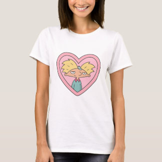 90-tals Crush Heart Locket — Söt Retro Pojke Klist T Shirt