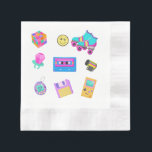 90-tals fest Pappersservett, Tillbaka till 90-tals Pappersservett<br><div class="desc">Gör dig redo att resa tillbaka till 90-talet med dessa nostalgiska 90-tals födelsedagsservetter! Perfekta för din kommande "Tillbaka till 90-talet"-fest, Throwback-fest, Husfest eller 90-tals tema-födelsedagsfest, dessa livfulla och roliga servetter kommer att tillföra en touch av retro till din fest. Tillverkade av högkvalitativa material är dessa servetter inte bara stilfulla utan...</div>