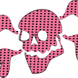 90-tals Goth Rockabilly Dödskalle och Korsben Punk Leggings