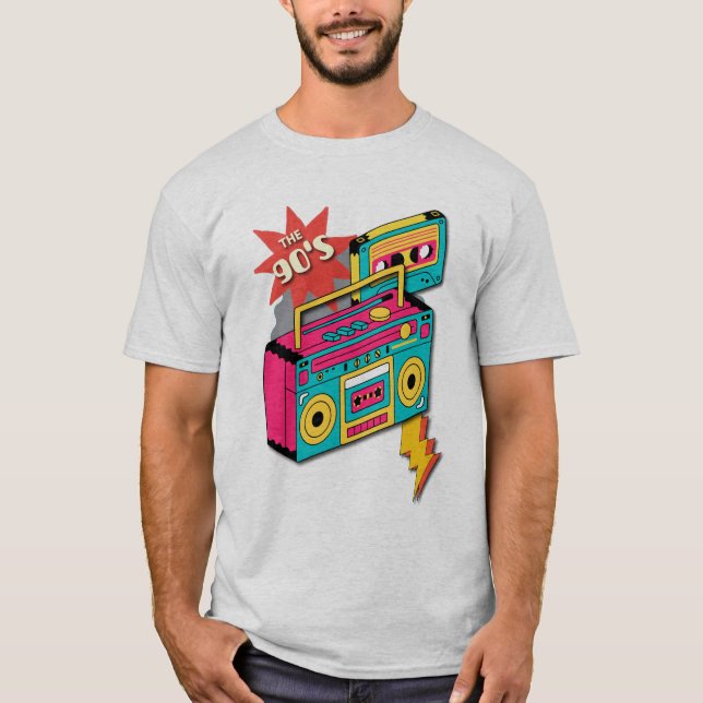 90-tals grafik  t shirt (Framsida)
