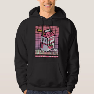 90-tals Japansk Otaku Stylish Estetisk Mjölkdryck  Hoodie