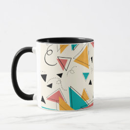 90-tals Retro Geometrisk Mugg