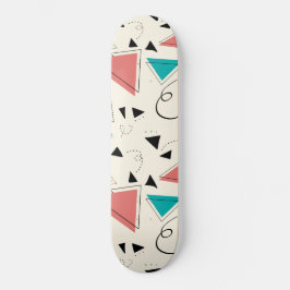 90-tals Retro Geometrisk Skateboard