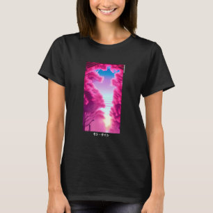 90-tals Retro Japansk Vaporwave Körsbärsblom Aesth T Shirt