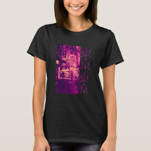 90-tals Retro Lofi Tokyo Japansk Streetwear Vaporw T Shirt