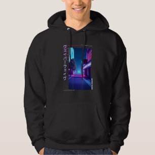 90-tals Retro Synthwave Japansk Vaporwave Konst Ot Hoodie
