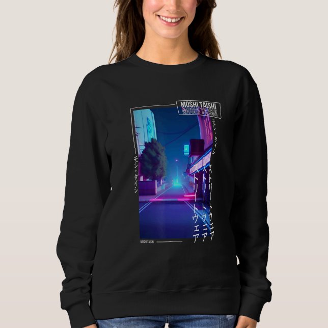 90-tals Retro Synthwave Japansk Vaporwave Otaku Es T Shirt (Framsida)