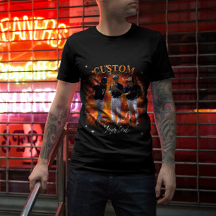 90-tals Sport Bootleg Rap Anpassad Bild T Shirt