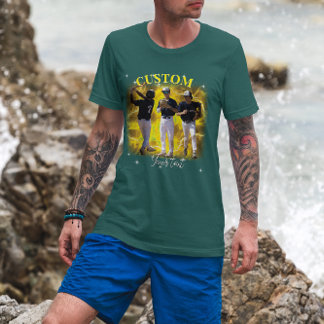90-tals Sport Bootleg Rap Anpassad Bild T Shirt