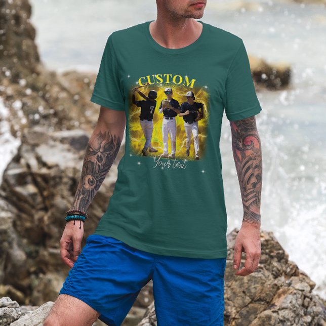 90-tals Sport Bootleg Rap Anpassad Bild T Shirt (Skapare uppladdad)