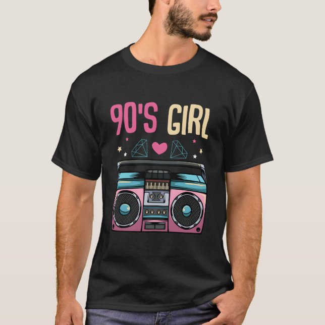 90-tals stil gammal radio t shirt (Framsida)