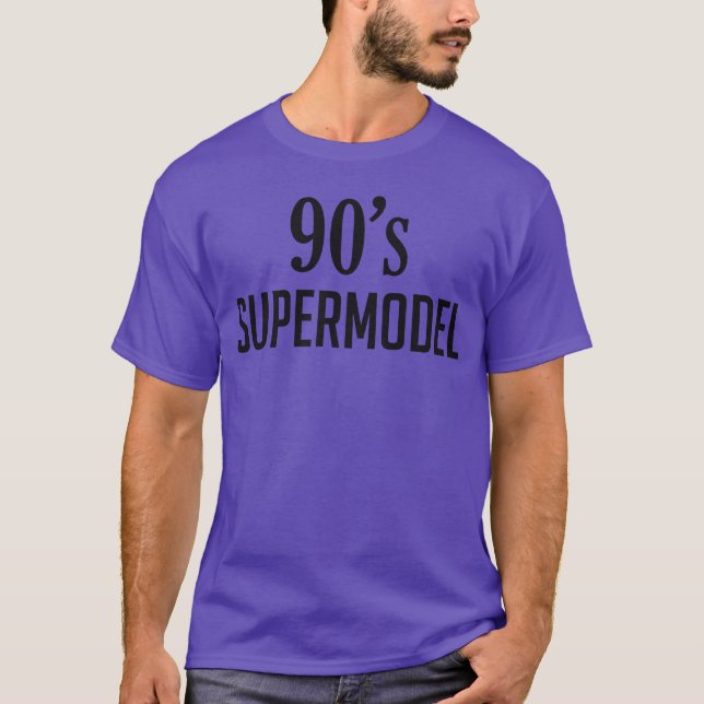 90-tals supermodell tjej t shirt (Framsida)