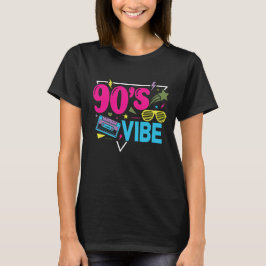 90-tals VIBE Retro-kassett slutartonsglasögon T Shirt