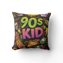 90-talsbarn Retro Skateboard Skelett Pizza Grunge 