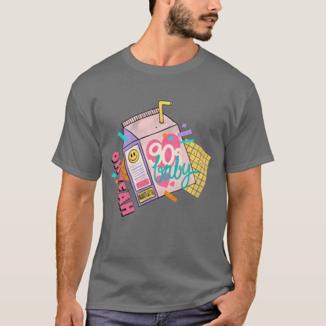 90-talsbarn rolig t shirt (Framsida)