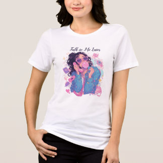 90-talsestetik Retro Telefonflicka T Shirt