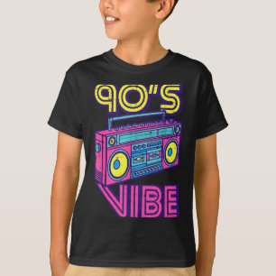 90-talsvibbar Boom Box Radio Retro Musik Älskare M T Shirt