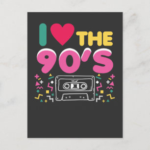 90er-utrustning i Kärlek på 90-talet: Retro Oldsch Vykort