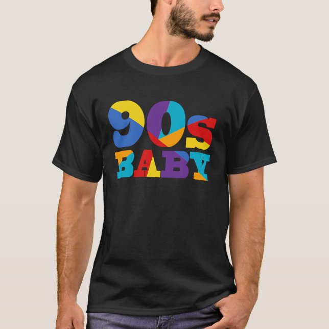 90s Baby  Born in The 90s Retro T Shirt (Framsida)