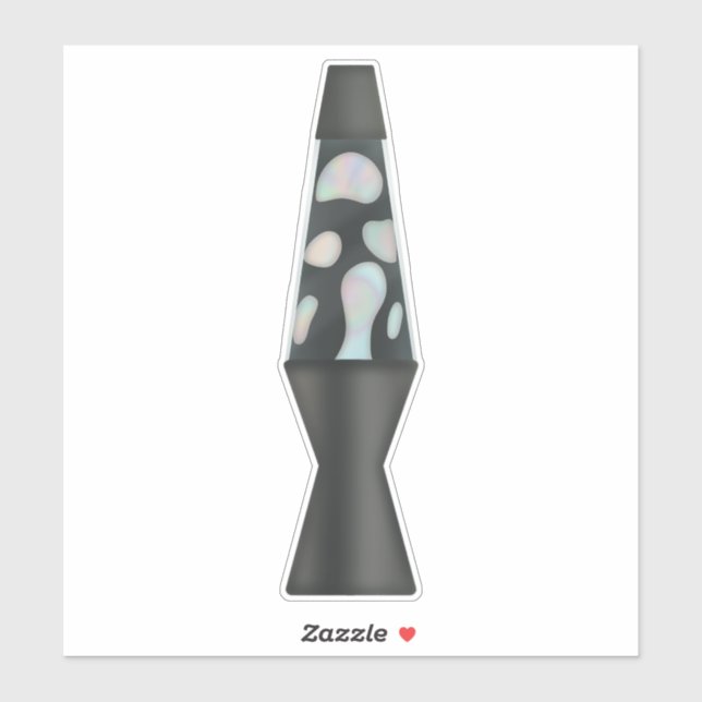 90s bakåtvänd - Holografisk bubbellampa Klistermärken (Ark)