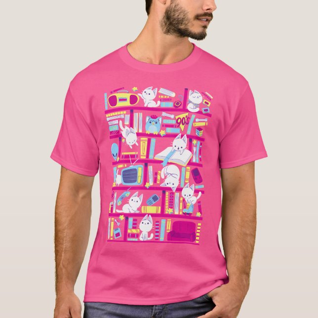 90S Bibliotek T Shirt (Framsida)