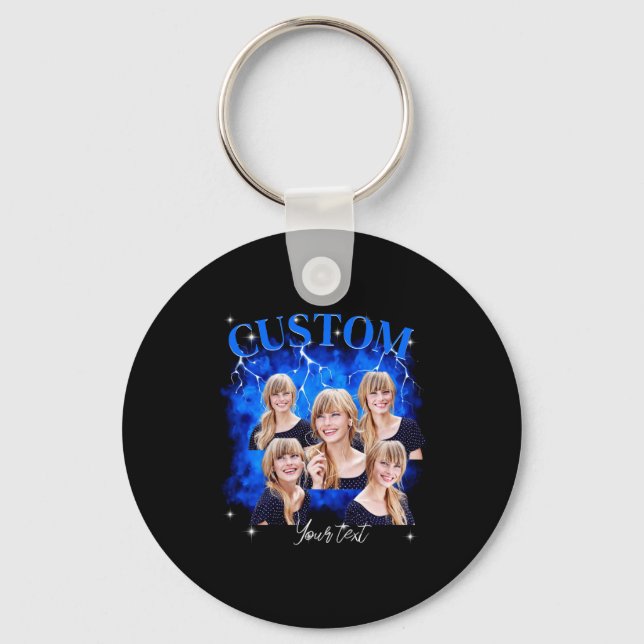 90s Bootleg Rap Tee Photo  Nyckelring (Framsida)