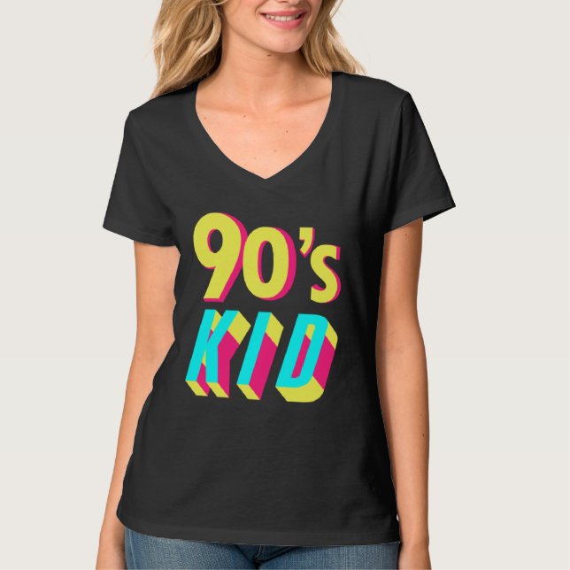 90s Costume Theme Party 90s Outfit Retro Party 90  T Shirt (Framsida)