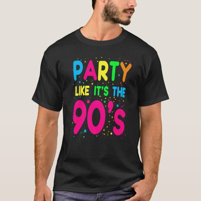 90s For Women Rave Outfit & 1990s Fancy Dress  2 T Shirt (Framsida)